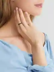 Черный кольцо регулируемое женское