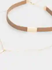 Коричневый ожерелье