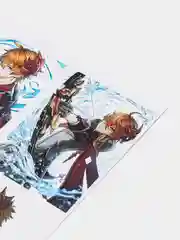 Белый наклейки-стикеры по игре "Genshin Impact"