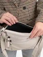 Серый сумка женская, через плечо