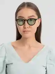 Лайм очки солнцезащитные с цветными линзами