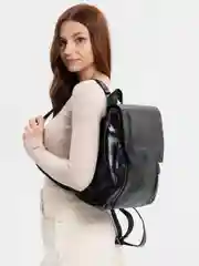 Черный рюкзак кожаный стильный,рюкзак женский, сумка женская кожаная