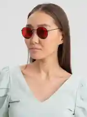 Красный очки MIRSEE цветные, круглые