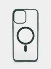 Зеленый чехол MagSafe для iPhone 11, 12, 13, 14,Pro, Pro Max, Plus, mini