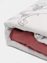 Пастельно-коралловый двухспальное постельное белье на резинке