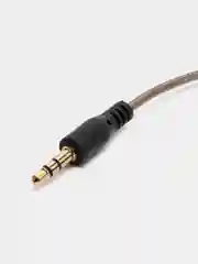 Черный кабель AUX jack 3.5мм в гелевой оплетке