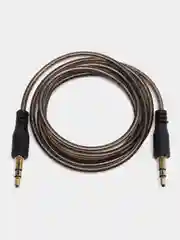 Угольный кабель AUX jack 3.5мм в гелевой оплетке