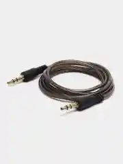 Угольный кабель AUX jack 3.5мм в гелевой оплетке