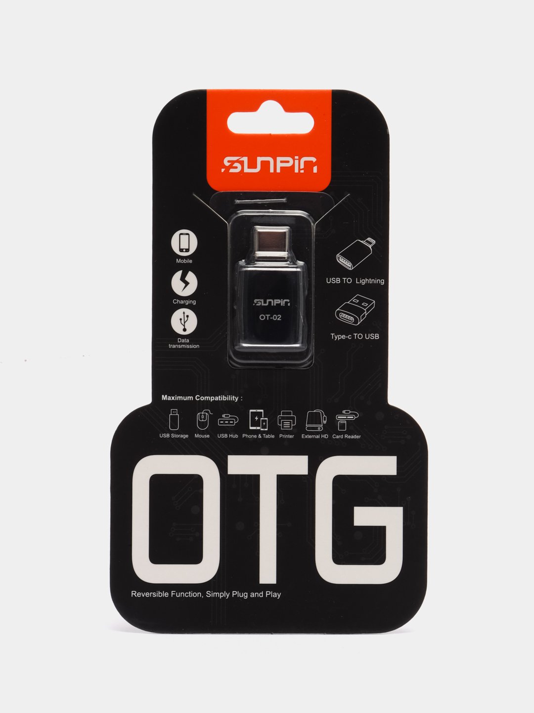 OTG переходник с Type-C на USB, переходник для телефона, macbook, флешки  купить по цене 243 ₽ в интернет-магазине Магнит Маркет