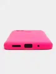 Тёмно-розовый чехол силиконовый для Xiaomi Redmi 10C / Poco C40, Сяоми Редми 10С / Поко С40