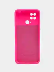 Тёмно-розовый чехол силиконовый для Xiaomi Redmi 10C / Poco C40, Сяоми Редми 10С / Поко С40