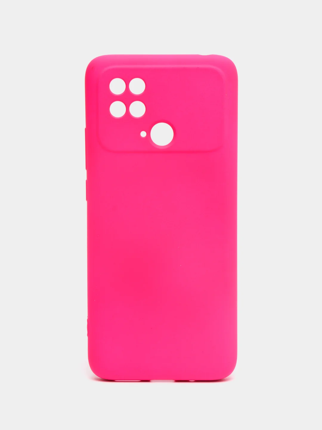 Тёмно-розовый чехол силиконовый для Xiaomi Redmi 10C / Poco C40, Сяоми Редми 10С / Поко С40