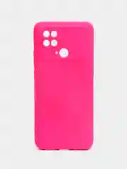 Тёмно-розовый чехол силиконовый для Xiaomi Redmi 10C / Poco C40, Сяоми Редми 10С / Поко С40