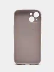 Светло-бежевый силиконовый чехол на iPhone 13, 13 Pro, 13 Pro Max, со стеклянной панелью