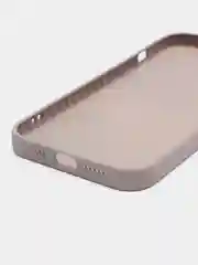 Светло-бежевый силиконовый чехол на iPhone 13, 13 Pro, 13 Pro Max, со стеклянной панелью