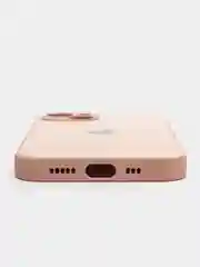 Кремовый силиконовый чехол на iPhone 13, 13 Pro, 13 Pro Max, со стеклянной панелью