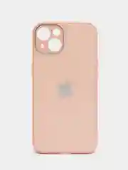 Кремовый силиконовый чехол на iPhone 13, 13 Pro, 13 Pro Max, со стеклянной панелью