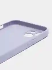 Лавандовый силиконовый чехол на iPhone 13, 13 Pro, 13 Pro Max, со стеклянной панелью