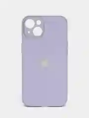 Лавандовый силиконовый чехол на iPhone 13, 13 Pro, 13 Pro Max, со стеклянной панелью