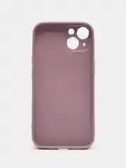 Сиреневый силиконовый чехол на iPhone 13, 13 Pro, 13 Pro Max, со стеклянной панелью