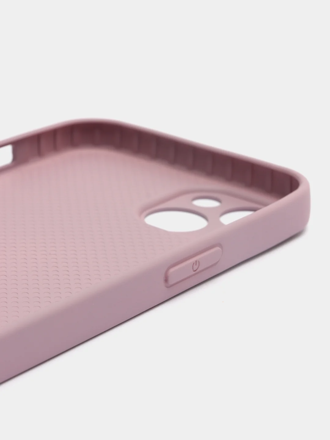 Сиреневый силиконовый чехол на iPhone 13, 13 Pro, 13 Pro Max, со стеклянной панелью