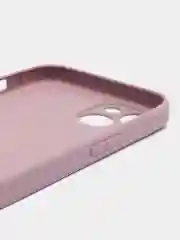 Сиреневый силиконовый чехол на iPhone 13, 13 Pro, 13 Pro Max, со стеклянной панелью