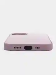 Сиреневый силиконовый чехол на iPhone 13, 13 Pro, 13 Pro Max, со стеклянной панелью
