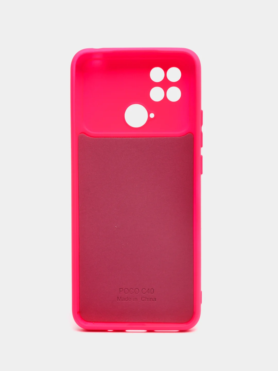 Вишнёвый чехол силиконовый для Xiaomi Redmi 10C / Poco C40, Сяоми Редми 10С / Поко С40
