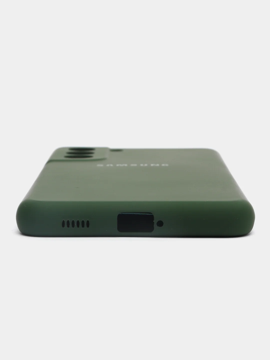 Зелёный хаки чехол силиконовый Silicone Cover для Samsung Galaxy S21 FE, Самсунг Галакси С21 ФЕ