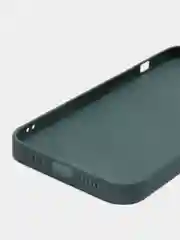 Зеленый силиконовый чехол на iPhone 13, 13 Pro, 13 Pro Max, со стеклянной панелью