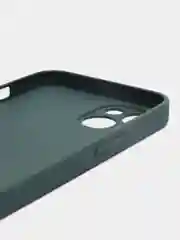 Зеленый силиконовый чехол на iPhone 13, 13 Pro, 13 Pro Max, со стеклянной панелью