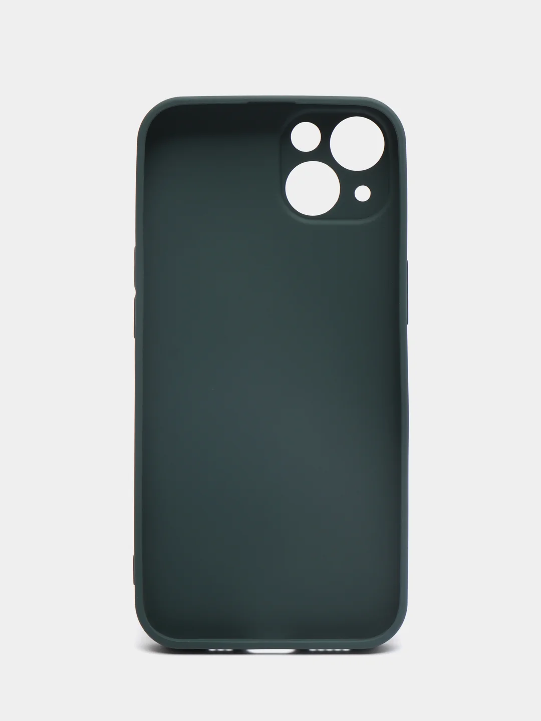 Зеленый силиконовый чехол на iPhone 13, 13 Pro, 13 Pro Max, со стеклянной панелью