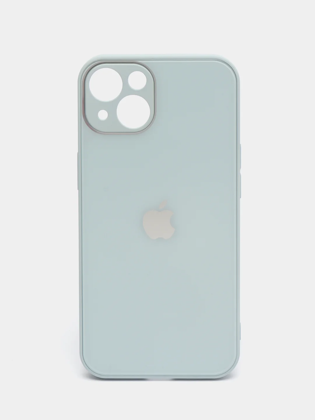 Ледяной силиконовый чехол на iPhone 13, 13 Pro, 13 Pro Max, со стеклянной панелью