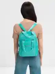 Бирюзовый женский рюкзак, школьный