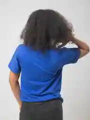 Синий футболка женская