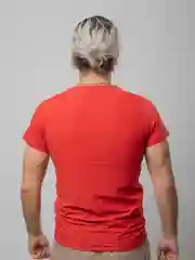 Красный футболка мужская
