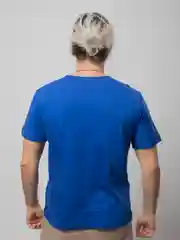 Синий футболка мужская