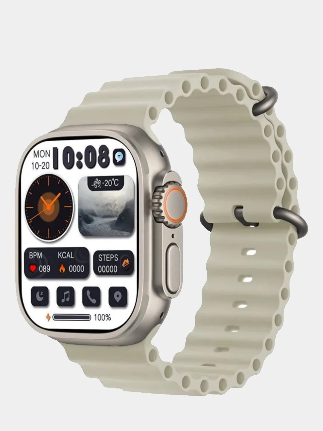 Черный умные часы SMART WATCH HK8 PRO MAX, с IP 67