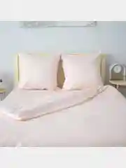 Розовый комплект постельного белья на молнии Silk Night, полисатин