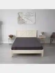 Хром комплект постельного белья, однотонный, бязь 1,5/2/2-спальный, с евро простыней, евро, семейный