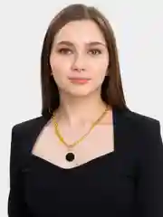 Горчичный цепь с перламутром