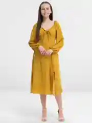 Желтый платье женское