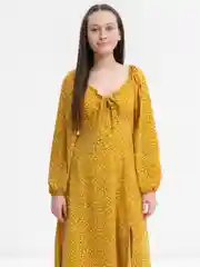 Желтый платье женское