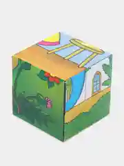 Небесно-голубой кубики детские, 12 кубиков
