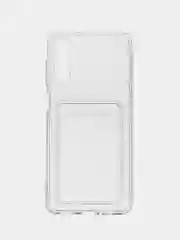 Чехол с карманом для карт на Samsung A04S, A04, M13 5G, A13 5G, ударопрочный, прозрачный