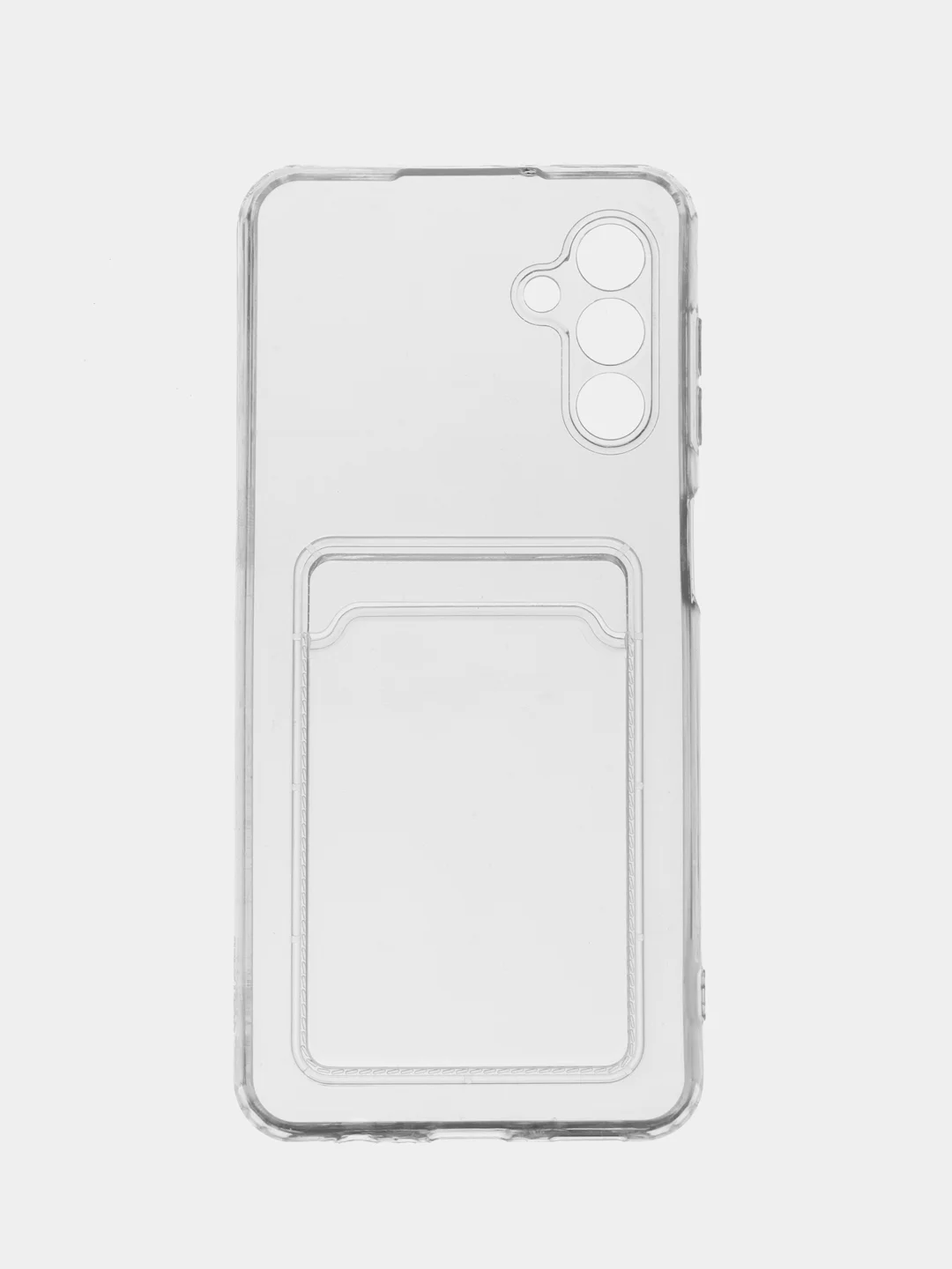 Чехол с карманом для карт на Samsung A04S, A04, M13 5G, A13 5G, ударопрочный, прозрачный
