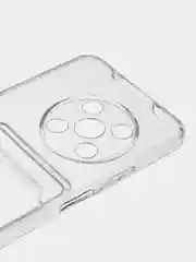 Ударопрочный прозрачный чехол на Honor X7, Nova Y70, Nova Y90, с карманом для карт