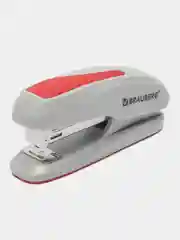 Степлер №24/6, 26/6 BRAUBERG "Extra", до 30 листов, серо-красный, 229088