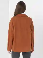 Зеленый рубашка женская в клетку вельветовая