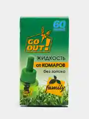 Жидкость от комаров GO OUT, 60 ночей, 30 мл, без запаха